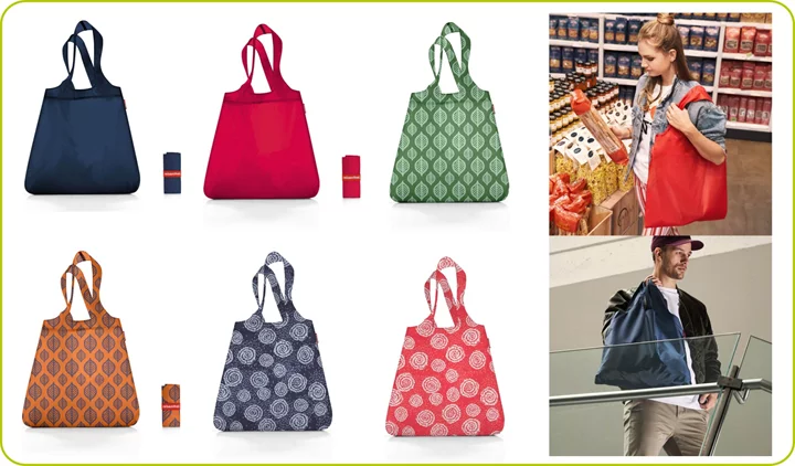 ECO-FRIENDLY produkt od 94Minutes - Skládací taška mini maxi shopper z recyklovaného polyesteru.